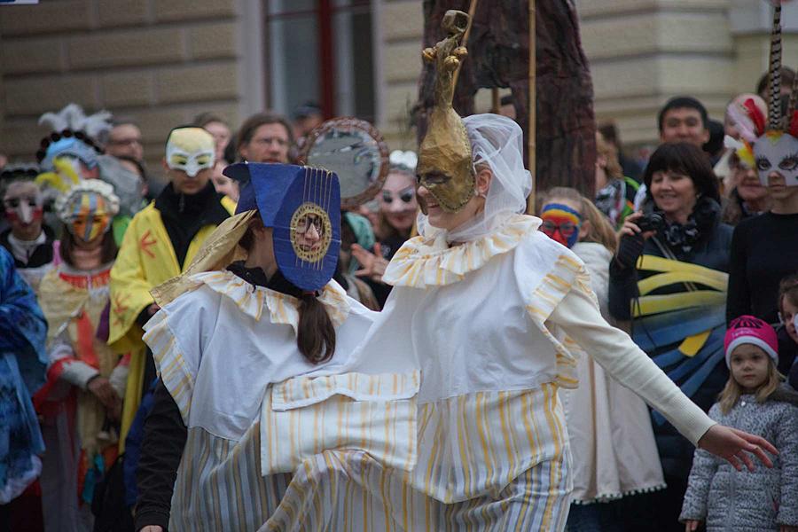 Masopustní průvod v Českém Krumlově, 9. února 2016