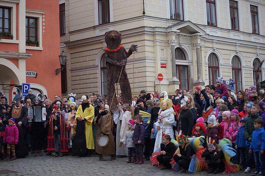 Masopustní průvod v Českém Krumlově, 9. února 2016