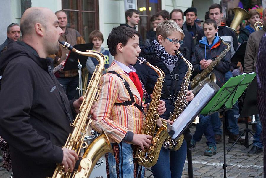 Carnival parade in Český Krumlov, 9th February 2016