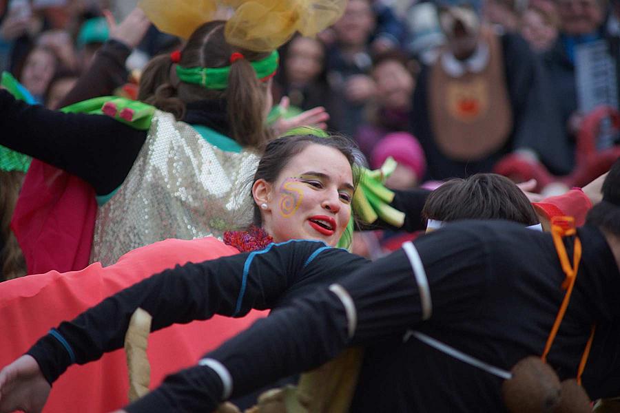 Carnival parade in Český Krumlov, 9th February 2016