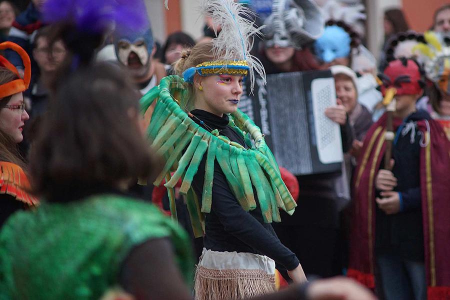 Carnival parade in Český Krumlov, 9th February 2016