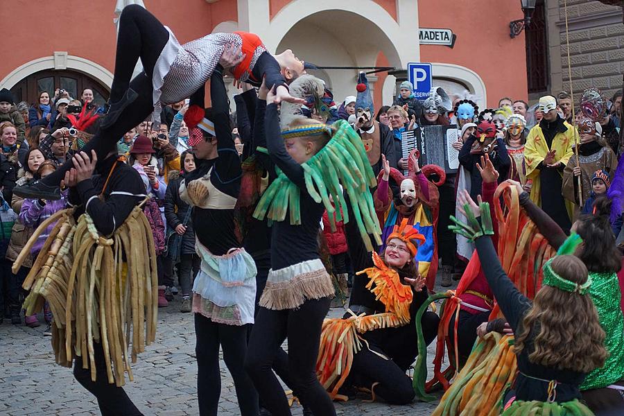 Carnival parade in Český Krumlov, 9th February 2016