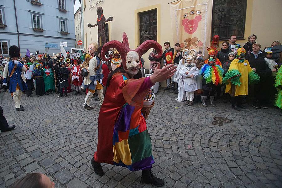 Carnival parade in Český Krumlov, 9th February 2016