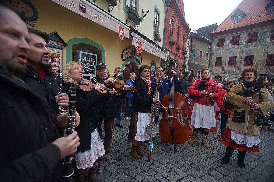 Masopustní průvod v Českém Krumlově, 9. února 2016