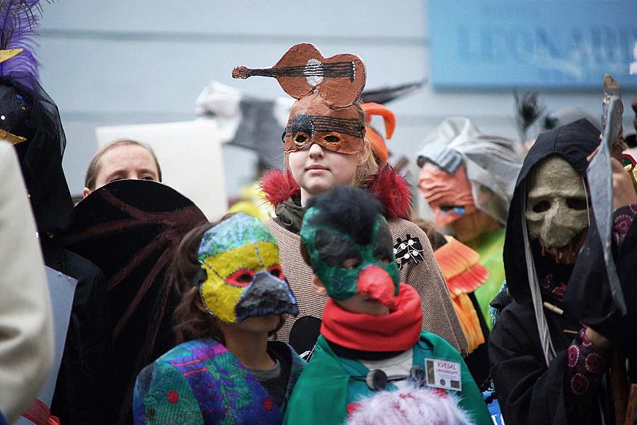 Carnival parade in Český Krumlov, 9th February 2016