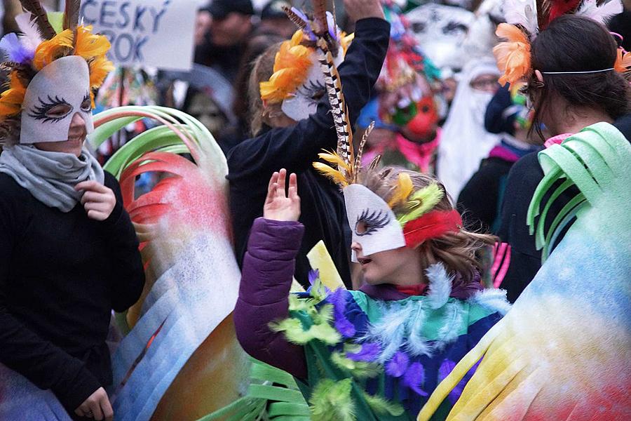 Carnival parade in Český Krumlov, 9th February 2016