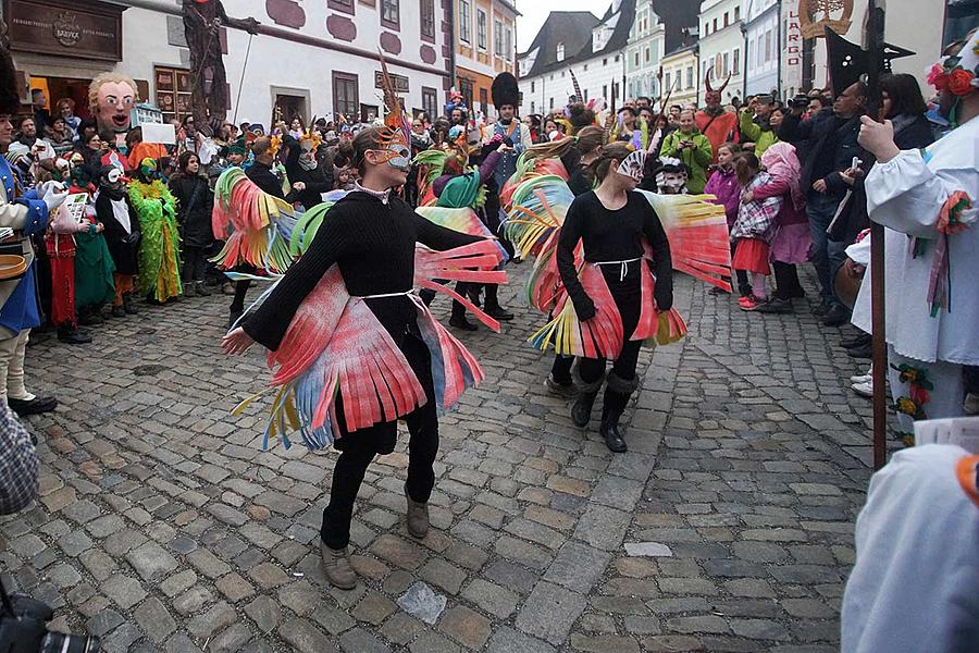 Masopustní průvod v Českém Krumlově, 9. února 2016