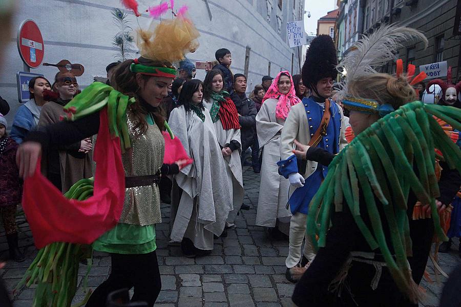 Carnival parade in Český Krumlov, 9th February 2016