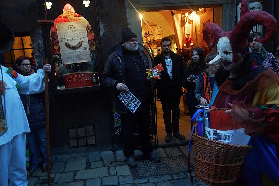 Masopustní průvod v Českém Krumlově, 9. února 2016