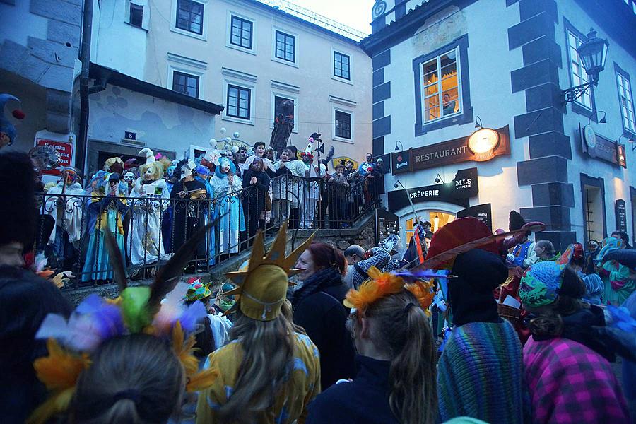 Carnival parade in Český Krumlov, 9th February 2016