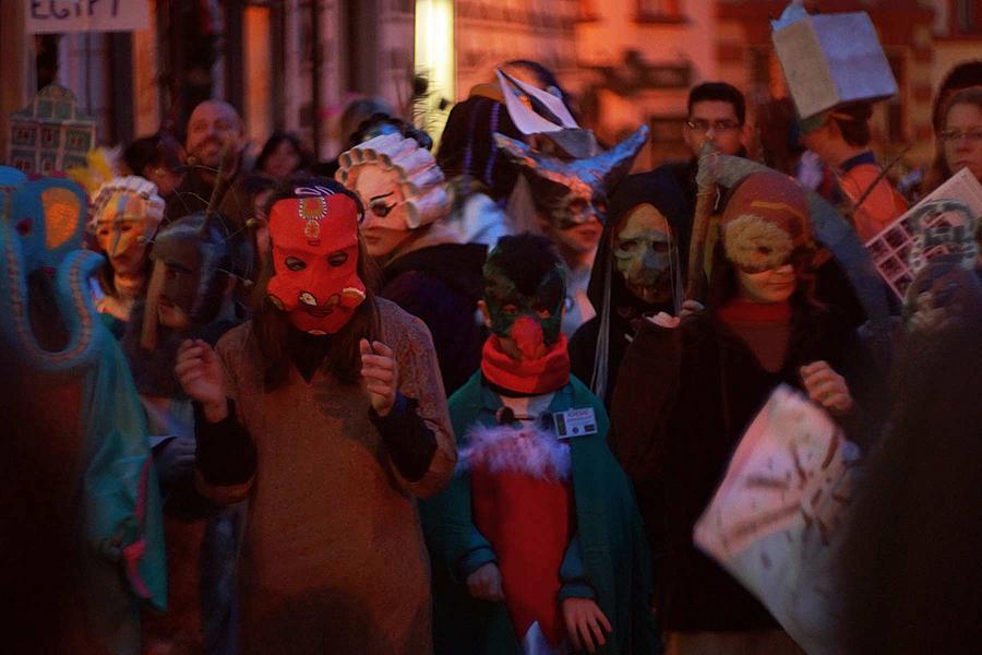 Carnival parade in Český Krumlov, 9th February 2016