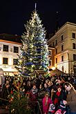 1. adventní neděle - hudebně poetické otevření Adventu spojené s rozsvícením vánočního stromu, Český Krumlov 27.11.2016, foto: Lubor Mrázek