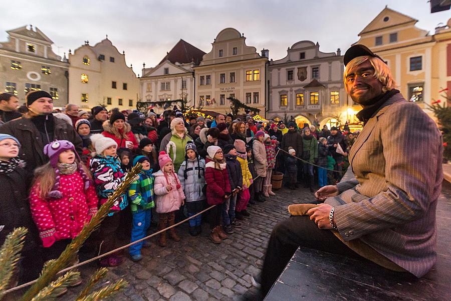 Nikolausbescherung 4.12.2016, Advent und Weihnachten in Český Krumlov