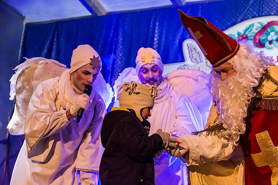 Nikolausbescherung 4.12.2016, Advent und Weihnachten in Český Krumlov