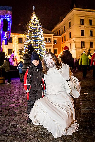 St. Nicholas Present Distribution 4.12.2016, Advent and Christmas in Český Krumlov