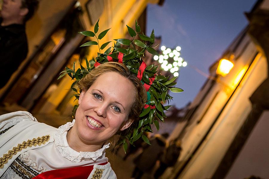 Baby Jesus Postal Office at U Zlatého Anděla and arrival of the White Lady, 10.12.2016