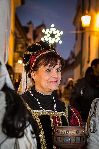 Baby Jesus Postal Office at U Zlatého Anděla and arrival of the White Lady, 10.12.2016