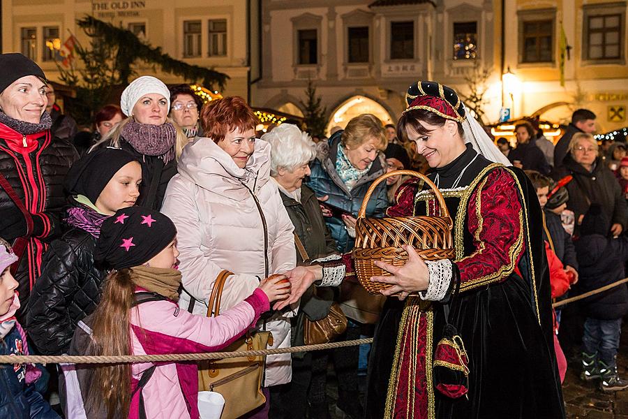 Baby Jesus Postal Office at U Zlatého Anděla and arrival of the White Lady, 10.12.2016