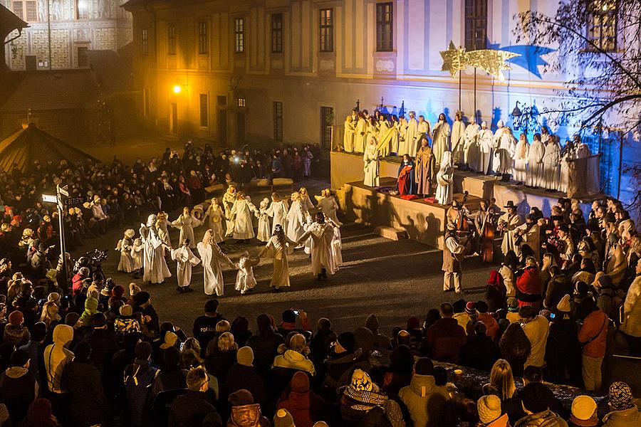 Lebende Krippe, 23.12.2016, Advent und Weihnachten in Český Krumlov