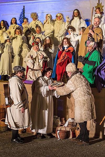 Lebende Krippe, 23.12.2016, Advent und Weihnachten in Český Krumlov