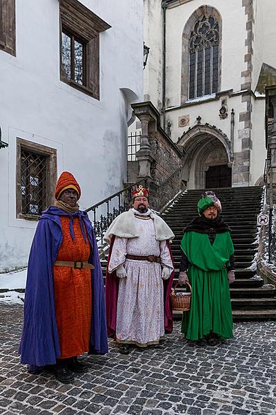 Three Kings, 6.1.2017, Advent and Christmas in Český Krumlov