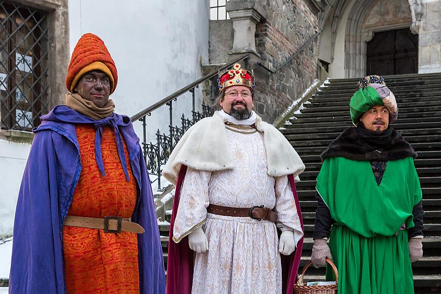 Three Kings, 6.1.2017, Advent and Christmas in Český Krumlov