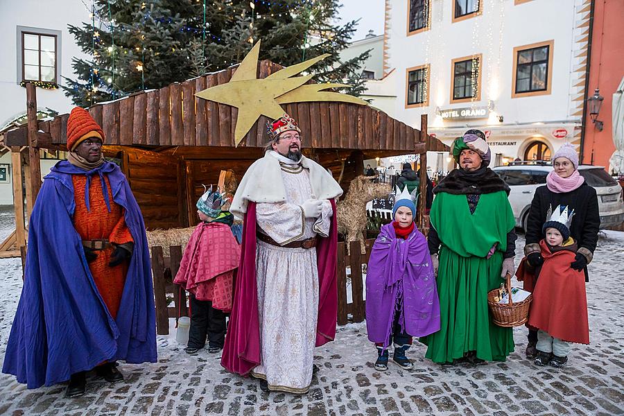 Tři králové, 6.1.2017, Advent a Vánoce v Českém Krumlově