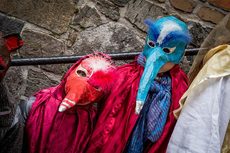 Carnival parade in Český Krumlov, 28th February 2017