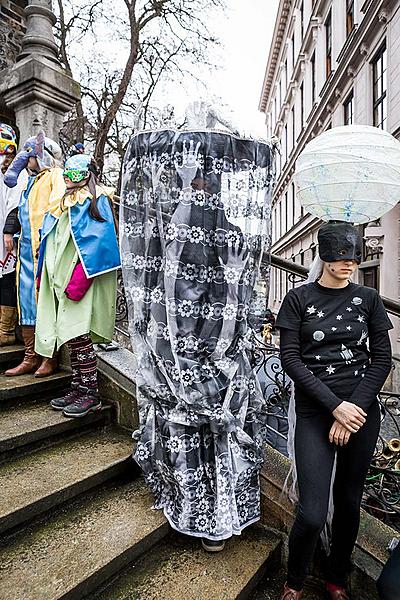 Carnival parade in Český Krumlov, 28th February 2017