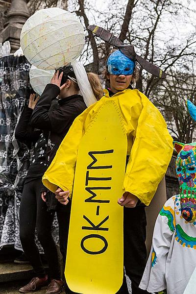 Carnival parade in Český Krumlov, 28th February 2017