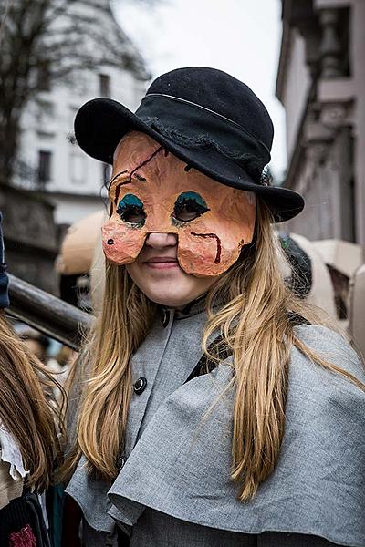 Masopustní průvod v Českém Krumlově, 28. února 2017