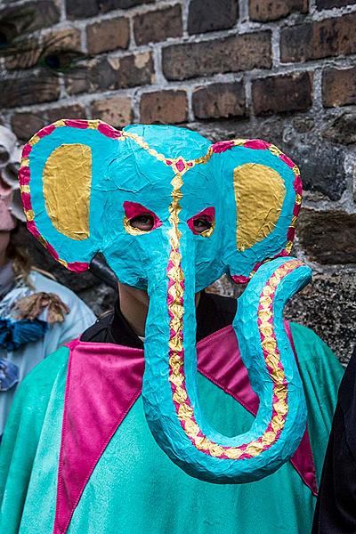 Carnival parade in Český Krumlov, 28th February 2017