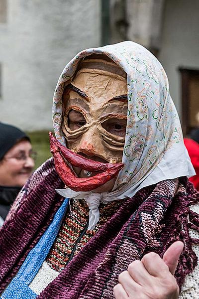 Carnival parade in Český Krumlov, 28th February 2017