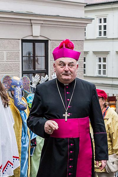 Carnival parade in Český Krumlov, 28th February 2017