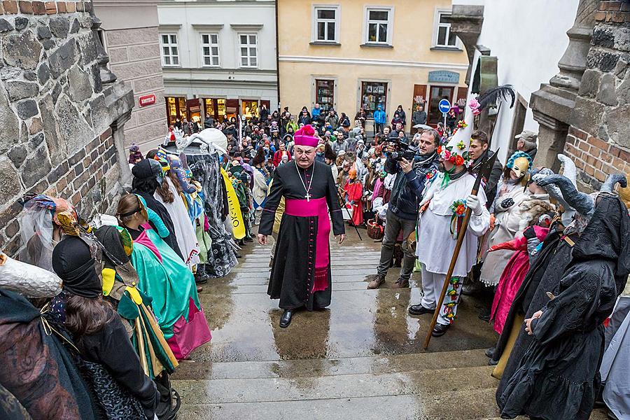 Masopustní průvod v Českém Krumlově, 28. února 2017