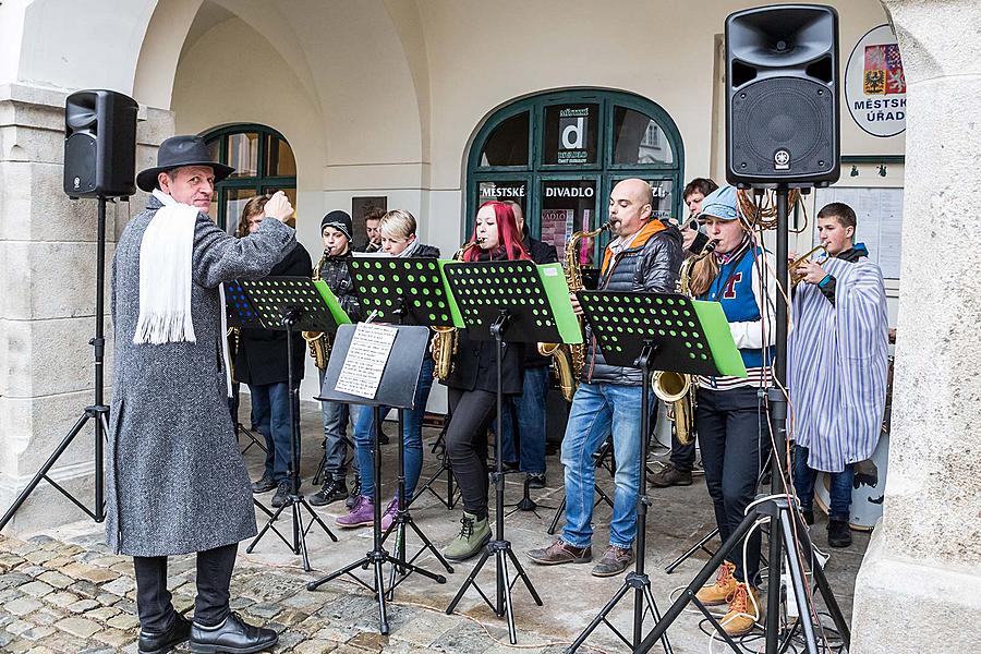 Masopustní průvod v Českém Krumlově, 28. února 2017