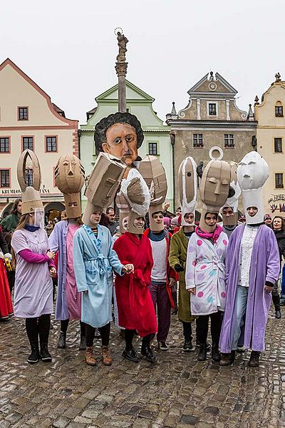 Masopustní průvod v Českém Krumlově, 28. února 2017