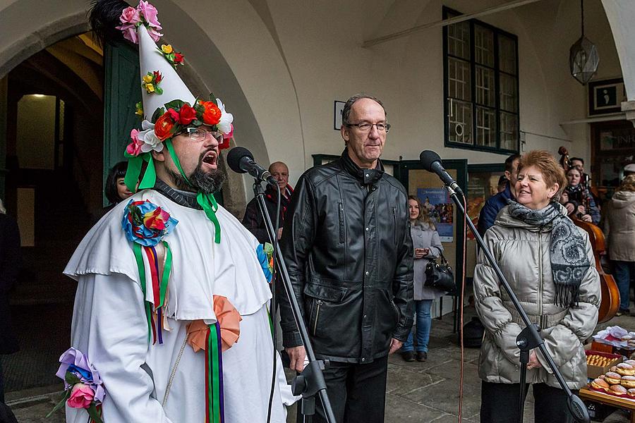 Masopustní průvod v Českém Krumlově, 28. února 2017