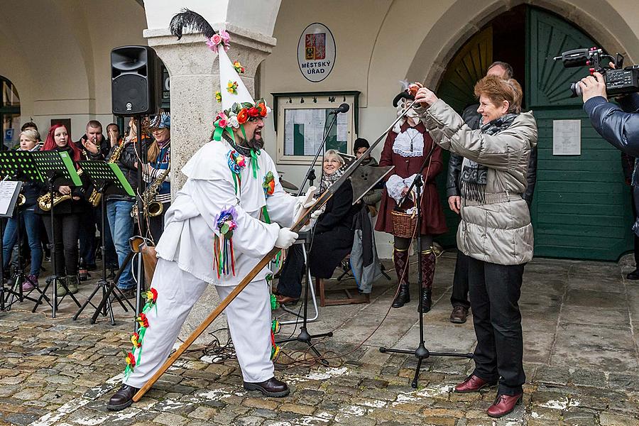 Carnival parade in Český Krumlov, 28th February 2017