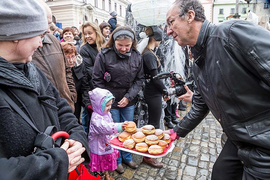 Masopustní průvod v Českém Krumlově, 28. února 2017