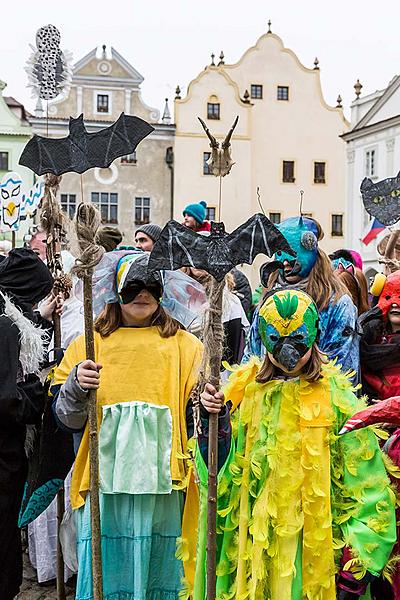 Masopustní průvod v Českém Krumlově, 28. února 2017