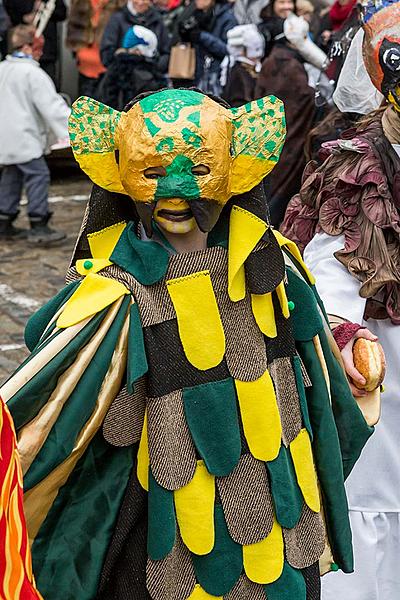 Masopustní průvod v Českém Krumlově, 28. února 2017