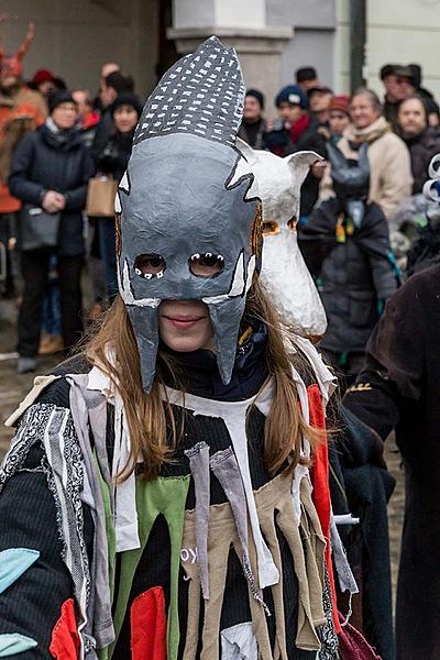 Masopustní průvod v Českém Krumlově, 28. února 2017