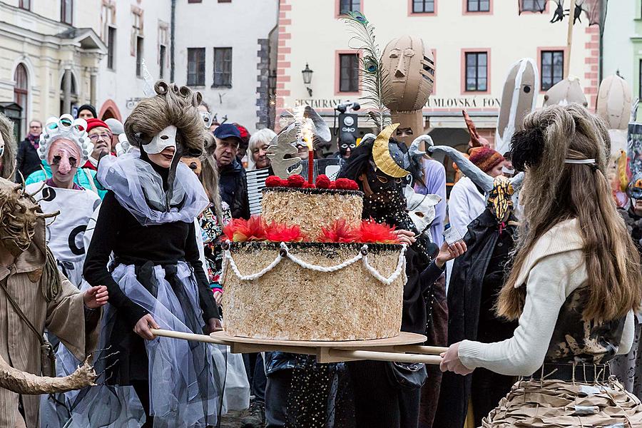 Carnival parade in Český Krumlov, 28th February 2017