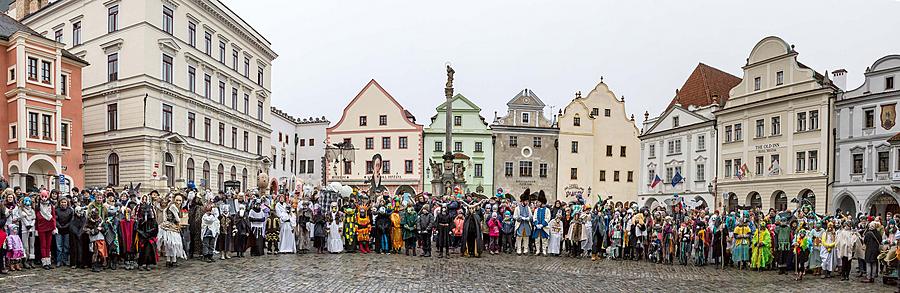 Masopustní průvod v Českém Krumlově, 28. února 2017