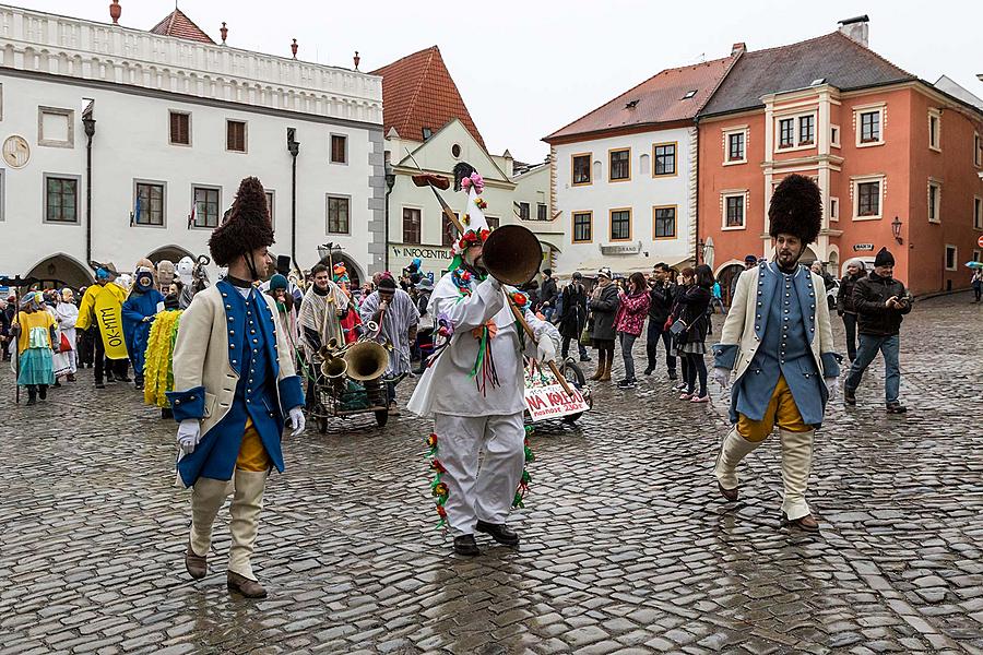 Carnival parade in Český Krumlov, 28th February 2017