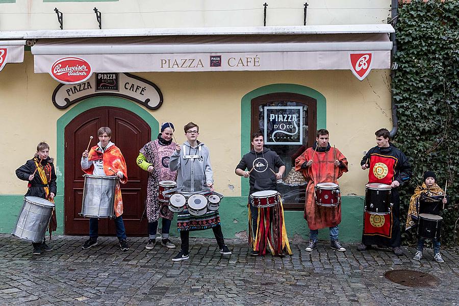 Masopustní průvod v Českém Krumlově, 28. února 2017