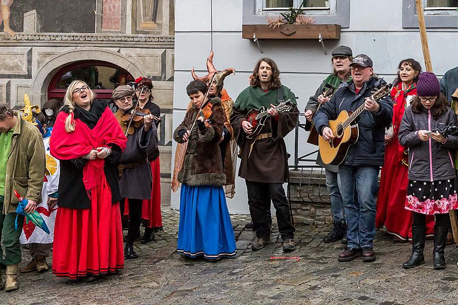 Carnival parade in Český Krumlov, 28th February 2017