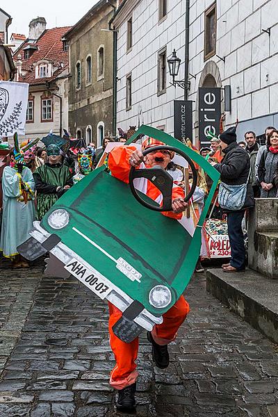 Masopustní průvod v Českém Krumlově, 28. února 2017