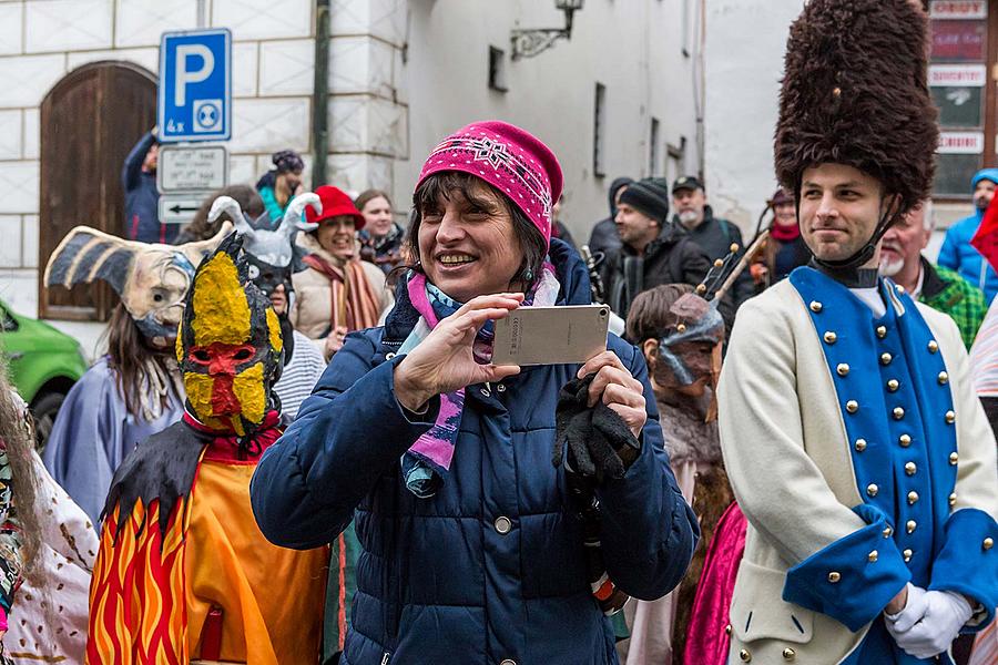 Carnival parade in Český Krumlov, 28th February 2017